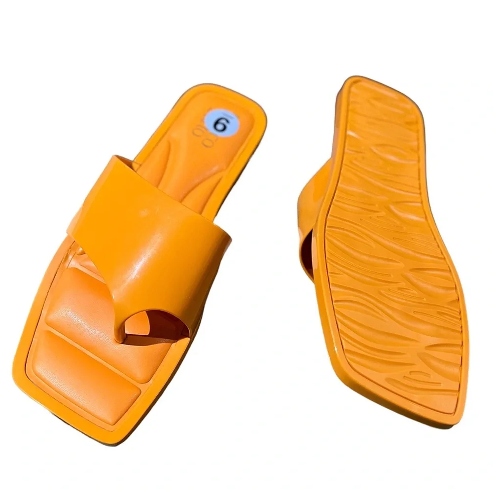 NEW Franco Sarto Women's Sorrento Slide Sandal In Color Citrus
